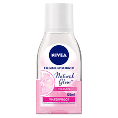 NIVEA Eye Makeup Remover, Natural Glow Pearl Extracts & Vitamin C, 125ml