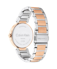 Calvin Klein Analogue Quartz Watch for Women Sensation Collection with Stainless Steel or Leather Bracelets - Black / Silver Rose Gold