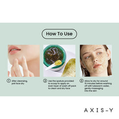 AXIS-Y New Skin Resolution Gel Mask 100ml / 3.38 fl. oz | Skincare Face Mask | Heartleaf | Niacinamide | Skin Soothing | Korean Skincare