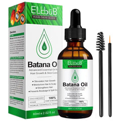 ELBBUB Oil Batana Oil - Hair Growth Oil for Men & Women, Sourced from Honduras, Pure & Unrefined, Nourishing Scalp & Hair, Promotes Hair Thickness, Prevents Hair Loss