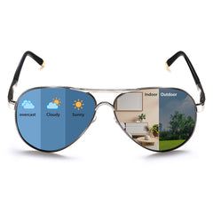 ROCKNIGHT Polarized Aviator Sunglasses for Men Women Metal Flat Top Sunglasses lightweight Driving UV400 Outdoor 58mm
