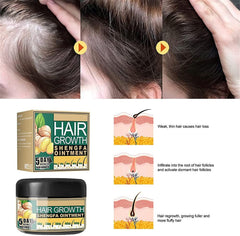 Natural Ginger Hair Growth Cream,Hair Boost Ginger Ointment,Anti-Hair Loss Conditioner For Men Women (3pcs)