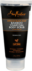Shea Moisture African Black Soap Charcoal Body Scrub for Unisex, 6 oz