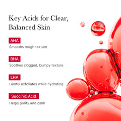 medicube Red Body Peeling Shot, Strawberry Skin Body Spray Cleanser, AHA + BHA + Succinic Acid, Exfoliating, 3.88 oz.