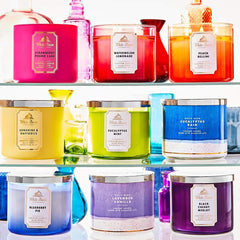 Bath And Body Works White Barn Midnight Blue Citrus Scented 3-Wick Candle 411g with Essential Oil