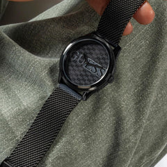 GUESS Men's 44mm Watch - Black Bracelet Black Dial Black Case