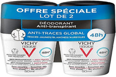 VICHY Homme Anti-transparent 48h Roll-on Deo - 2Pz
