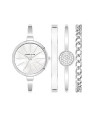 Anne Klein Women's Bangle Watch and Bracelet Set