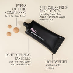 Mii Cosmetics Uk. Hydrating & Moisturizing Skin Foundation. For Oily Dry Skin. Soft Matte Finish, Flawless 04