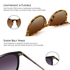 SUNGAIT Vintage Round Sunglasses for Women Men Classic Retro Designer Style