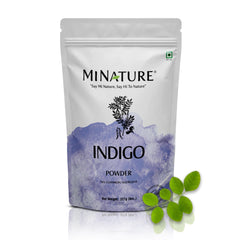 MINATURE Indigo Powder 100% Pure Natural Organically Grown Indigo Powder- For HAIR (227g / (1/2 lb) / 8 ounces)