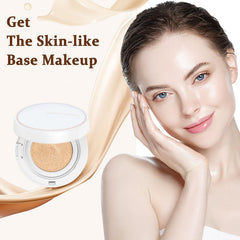 Witch’s Pouch Korean Serum Skin Cushion Foundation, Flawless Coverage Korean Foundation Makeup, Long-Lasting & Moisturizing Foundation Cushion, UV Protection Korean Makeup Products (21 Light Beige)