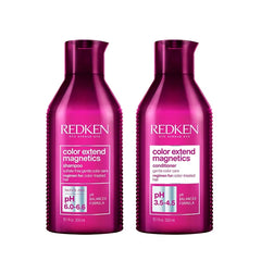 Redken Color Extend Magnetics Shampoo & Conditioner For Color-Treated Hair - Gently Cleanses & Protects Color With Amino Acid 10.1 Fl Oz (Pack of 2)