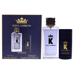 Dolce & Gabbana K Travel Set For Men Eau De Toilette, 100 ml + Deodorant Stick, 75 gm
