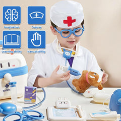Masroo Doctor Kit for Kids - Pretend Play Educational Doctor Toys, Medical Kit with Stethoscope, Doctor Playset for Dentist Doctor, Role Play Toys for 3 4 5 6 7 8 Years Old Girls & Boys Toddler Gifts