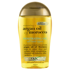 OGX Hair Oil, Renewing+ Argan Oil Of Morocco, Penetrating Oil, All Hair Types - 100 Ml