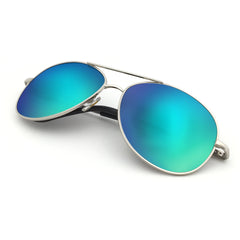 J+S Premium Military Style Classic Aviator Sunglasses, Polarized, 100% UV protection for Men Women