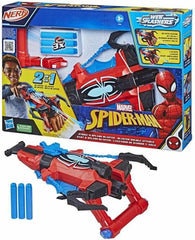 Star Wars Spider-Man Marvel Spider-Man NERF Strike 'N Splash Blaster, Blast Darts or Water, Super Hero Toys, Marvel Toys for Kids Ages 5 and Up