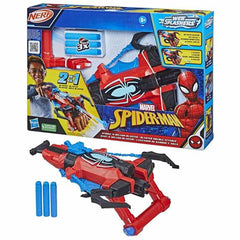 Star Wars Spider-Man Marvel Spider-Man NERF Strike 'N Splash Blaster, Blast Darts or Water, Super Hero Toys, Marvel Toys for Kids Ages 5 and Up