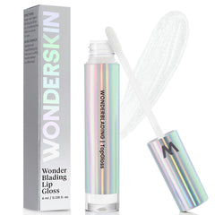 Wonderskin WONDER BLADING Top Gloss - Clear Lip Gloss, High Shine Finish, Hydrating Lip Gloss, Lip Makeup (Clear Shine)