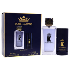 Dolce & Gabbana K Travel Set For Men Eau De Toilette, 100 ml + Deodorant Stick, 75 gm