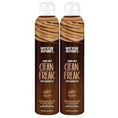 Not Your Mother's Clean Freak Dark Hair Dry Shampoo Brunette Tinted Dry Shampoo for Instant Oil Absorption Instantly Refresh Dark Hair Shades and Extend Style
