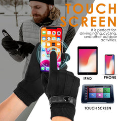 Excefore Winter Gloves Men Women Touch Screen Glove Cold Weather Warm Gloves Freezer Work Gloves Suit for Running Driving Cycling Working Hiking (Uniform Size)