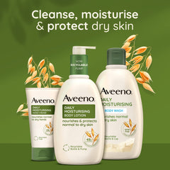 Aveeno Daily Moisturising Lotion Calming Relief, With Nourishing Oat & Calming Lavender, 24-Hour Moisturisation, Suitable for Sensitive Skin, Fast Absorbing, 300ml