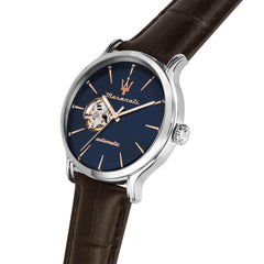 Maserati Men's Watch Epoca Limited Edition, 42mm Strap, automatic watch - R8821118010 - Brown/Blue sunray