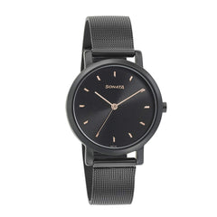 Sonata Onyx Analog Black Dial Women's Watch-NN8164NM02/NP8164NM02