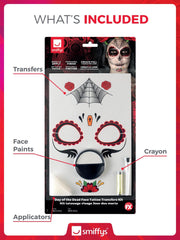 Smiffys Make-Up FX, Day of the Dead Kit, Aqua