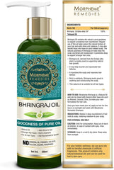 Morpheme Pure Bhringraj Hair Oil (ColdPressed & Undiluted) 200ml