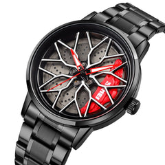 SKMEI Men's Watch New Wheels Rolling Creative Fashion Che Youhui League Fans Butterfly Double Snap Gift Wristwatch - 1990