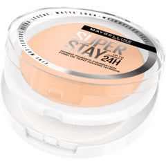Maybelline Powder Foundation, Long-lasting 24H Wear, Medium to Full Coverage, Transfer, Water & Sweat Resistant, SuperStay 24H Hybrid Powder Foundation, 10