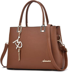 Womens Purses and Handbags Shoulder Bags Ladies Designer Top Handle Satchel Tote Bag - Brown