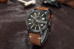 Curren Casual Watch For Men Analog Leather - 8306