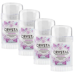 Crystal Essence Mineral Deodorant Stick, Unscented, 4.25 oz (Pack of 4)