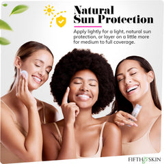 Fifth & Skin: Better’n Ur Skin Liquid Foundation (HONEY TAN) - Natural, Organic, Vegan, Cruelty-Free - Gluten-Free Beauty with Buildable Coverage and Palm-Free Luxury - 1 oz