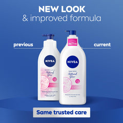 NIVEA Body Lotion for Normal to Dry Skin, Natural Glow, with Vitamin C and UV Filter, Moisturizes and Evens Skin Tone, 625ml