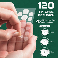 Aroura Premium Pimple Acne Patches Invisible (120 Pack) Improved Formula with Salicylic Acid, Tea Tree Oil & Hyaluronic Acid Day & Night Hydrocolloid Acne Dots for Clear Skin Advanced Acne Stickers