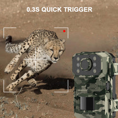 Goshyda Trail Camera, 4K 14MP 4G LTE Game Hunting Camera with Solar Charging Panel, Night Vision, IP66 Waterproof, 120Β° Wide Angle, for Outdoor Wildlife Monitoring