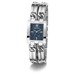 Guess Women's watch MOD ID GW0807L1 stainless steel silver, Silver-Blue, Bracelet