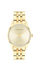 Calvin Klein WOMEN'S QUATRZ IONIC GOLD PLATED STEEL SWISS WATCH - Gold