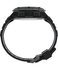 Timex UFC Men's Shockxl 50mm Watch - Black Strap Digital Dial Black Case - Black/Digital/Black