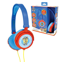 Lexibook Paw Patrol Chase Marshall HP015PA Stereo Headset, Safe Sound, Foldable and Adjustable, Blue/Red, Wireless