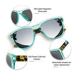 KANASTAL Polarized Sunglasses for Women, Classic Square Mens Sun Glasses, Lightweight Shades for Womens Outdoor 100% UV400 Protection Driving Fishing Golf Outdoor Activities