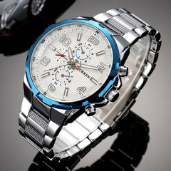 Curren Casual Watch For Men Analog Stainless Steel - 8276 - Silver