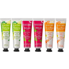 Burt's Bees Shea Butter Hand Cream 6 Count Variety Bundle - Watermelon Mint, Orange Pistachio, Rosemary Lemon