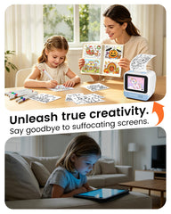 iPrint AI Voice-to-image Sticker Maker for Creative Kids - 2.8" Touchscreen