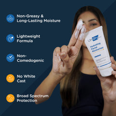 Undry Facial Moisturizer for Dry Skin (80ml) Moisturizer for Face with Sunscreen SPF30 Face Moisturizer for Men Face Moisturizer for Women; Face Cream for Women Face Cream for Men for Lasting Moisture